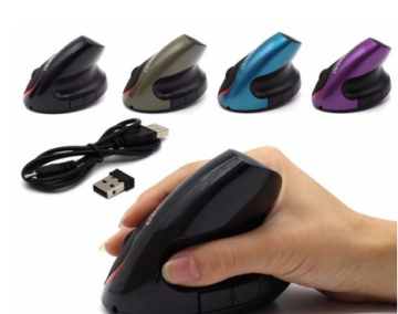 Wireless Ergonomic Optical USB Rechargeable Vertical Mouse