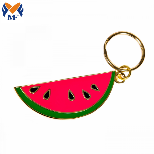 Metal Customized Watermelon Pendant Keychain