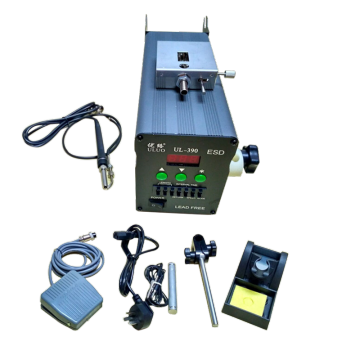 UL-390 soldering station with automatic solder feeder