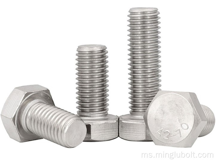 304 316 Nut Bolt Stainless Steel