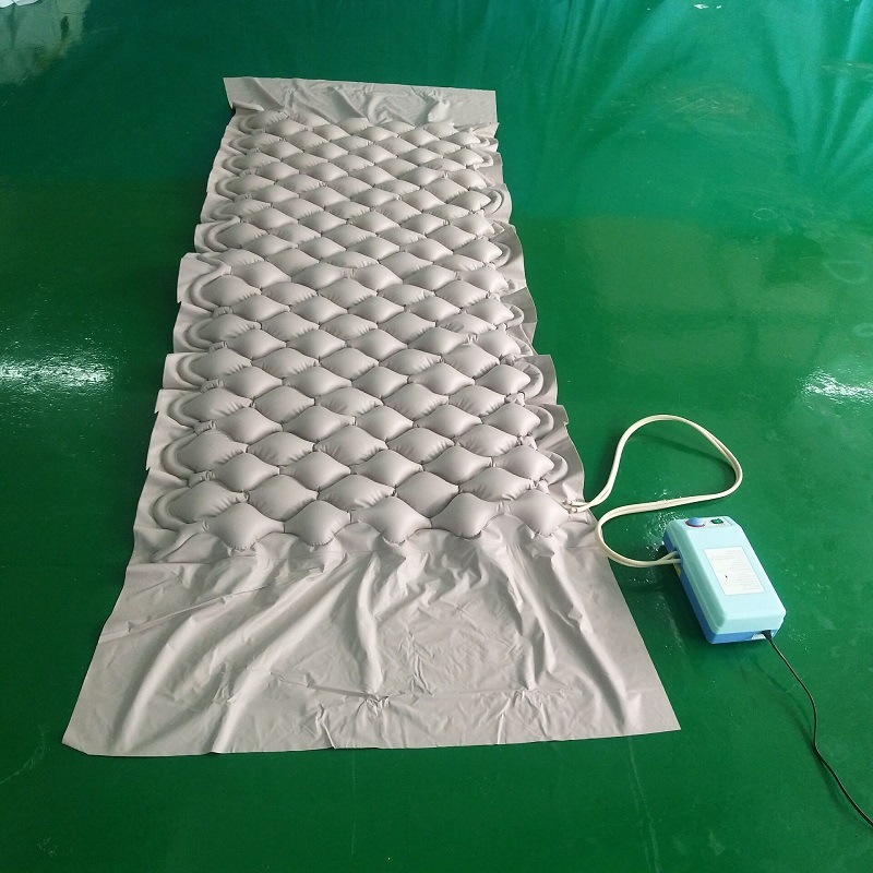 Medical anti bedsore decubitus alternating pressure air mattress with pump for hospital bed