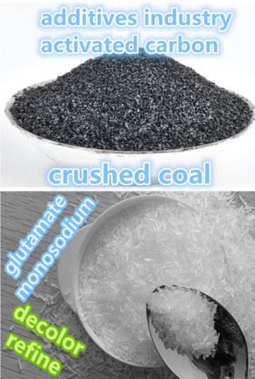 Activated carbon as glutamate additives