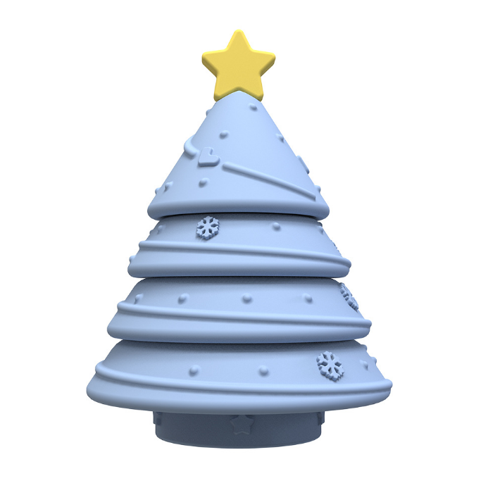 مخصص شجرة عيد الميلاد الحسية لعبة سيليكون التعشيش مكدس