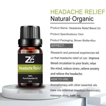 頭痛の緩和により、ストレスブレンド化合物のエッセンシャルオイルが減少します