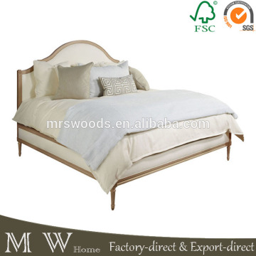french upholstered bed, weathered oak wood furniture upholstered bed, wood upholstered bed
