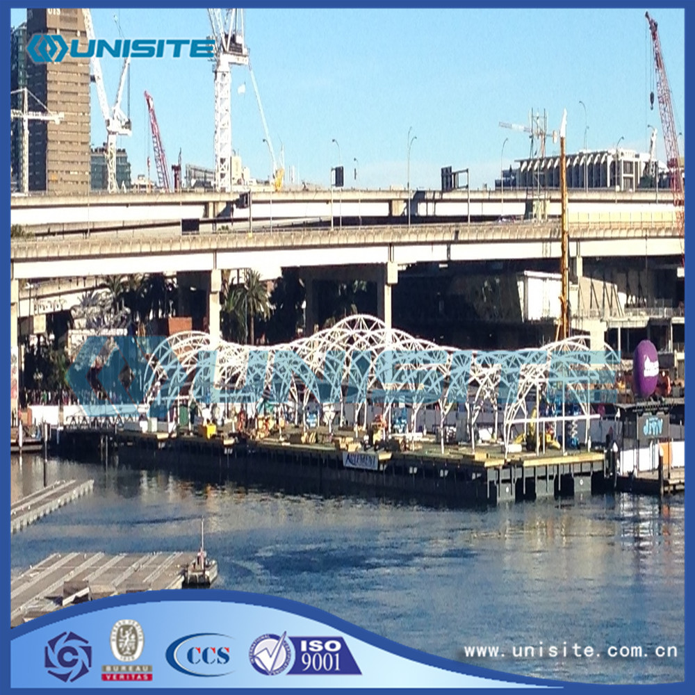 Steel marine water floating platforms