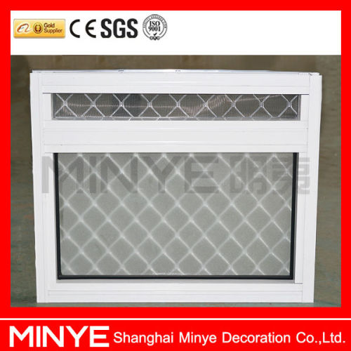 Metal mesh aluminum security window/anti-theft mesh window/wire mesh screen window