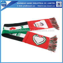 Jacquard knitting scarf