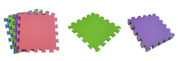 Colorful EVA Plain Puzzle Mat For Kids Playing