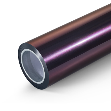 Purple Mecha Chameleon Car Wrap