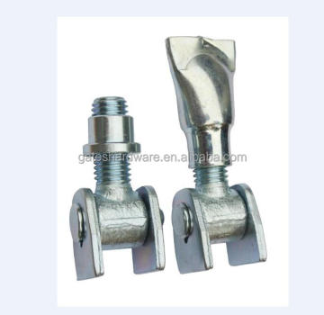 swing gate rotating hinge with thread bolt&plate