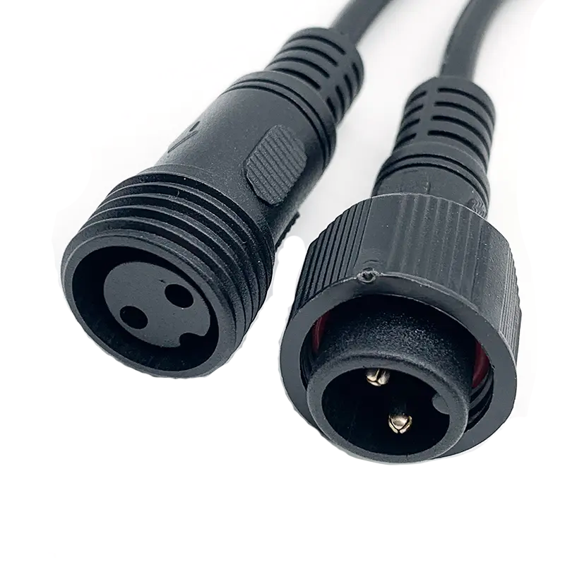 M12 Waterproof Connector for LED Light Electric Cable