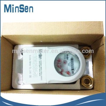 Integrated RF module remote readable water meter