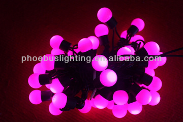 IP44 pink color led ball string lights