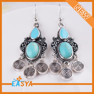 New Turquoise Stone Zinc Alloy Classic Vintage Earring