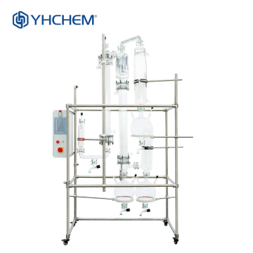 Continuous Feeding Glass Falling Film Evaporator for Solvent Recovery in Alcohols Distillation