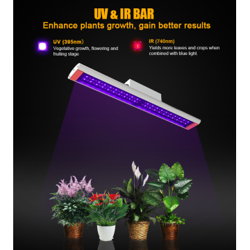 LED -växt växer ljus ir uv staplar 30w