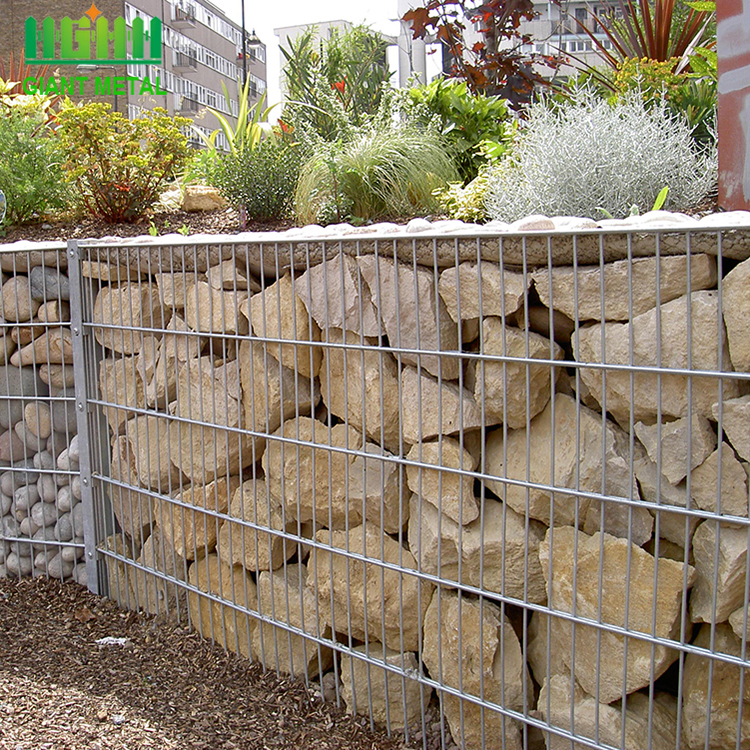 welded gabion box used to build exterior walls