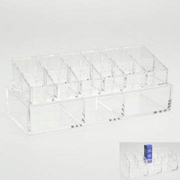 Clear acrylic lipstick holders for 12 pieces lipstick