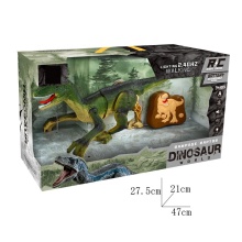 2.4GHZ Remote Control Dinosaur Toy with Shake Tail and Spray Function