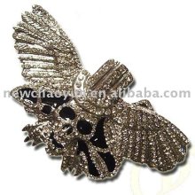western animal rhinestone press buckle