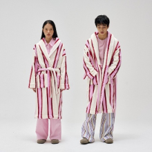 Soft Warm Flannel Bathrobe for Adult