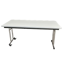 Movable Stainless Steel Wheel Office Conference Folding Table - Hot Sale in Factory