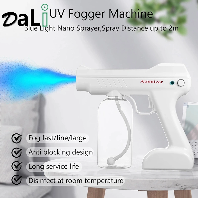 Fogger 800ml Wireless Electric Sprayer Portable Handheld Disinfection Blue Light Nano Gun Atomizer Machine