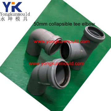 PVC Collapsible 50mm Tee Elbow Socket Couple Fitting Mould