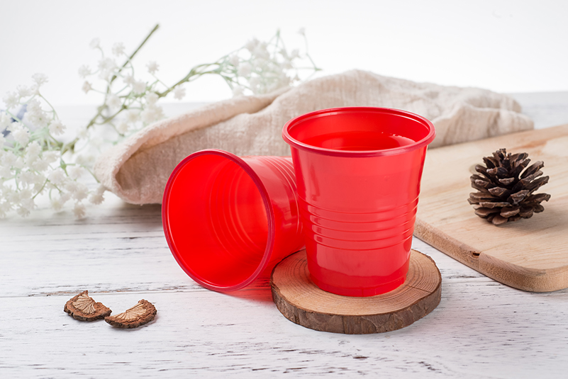Red Disposable PP Plastic Cup