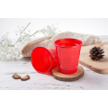 Vaso de plástico PP desechable rojo