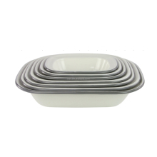 7Pcs Enamel Pie Dish Food Storage Set with Lids - Household Baking Dish and Storage Boxes