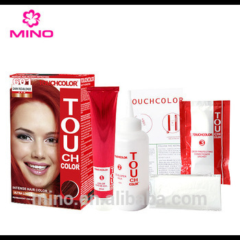 TOUCH COLOR Permanent Red Wine Color Hair Dye