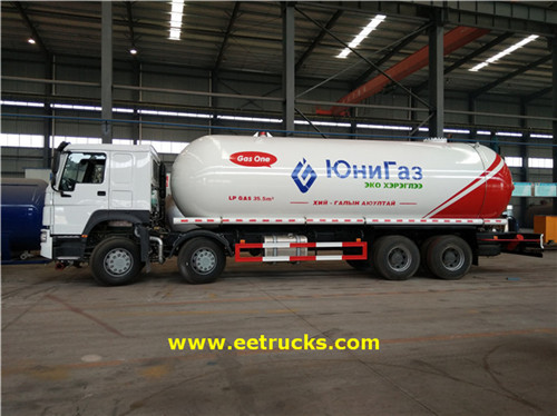 Sinotruk 35.5 CBM LPG Usafirishaji wa malori