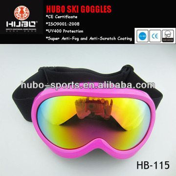 colorful and beautiful fit to kids snow sports safety glasses