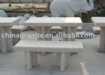 granite carving/granite bench