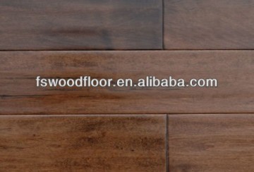 Hand scraped chinese maple hardwood flooring