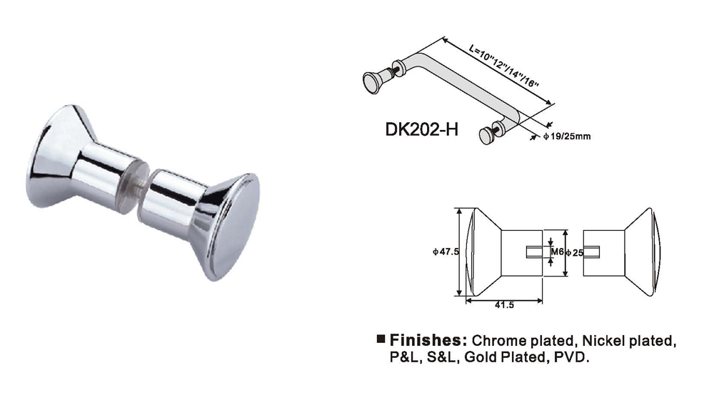 Unique Design Brass Door Handle Knob