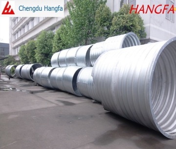 Corrugated culvert drain pipe