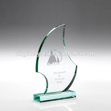 Glass ship awards clear boat awards for souvenirs