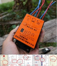 12V/24V 5A/10A (<; 120W) PWM Intelligent Solar Charger/Charge Controller, Solar Controller, Lithium Battery Controller, Street Lamp Controller, IP65