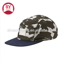 camo 5 panel snapback cap