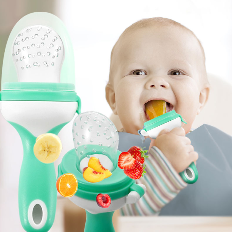 BPA Free Infant Nipple Teething Toys Silicone Baby Fruit Feeder Pacifier