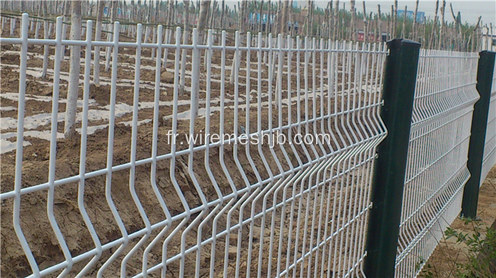 Clôture de treillis métallique soudée enduite de PVC de barrière de sécurité de ferme