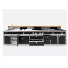  Luxurious Hotel Open Kitchen Cooking Station and Island 