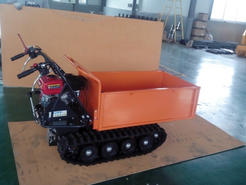 2015 Wholesale 6.5HP 500kgs Manual Tipping Mini Truck Dumper, Garden Mini Dumper, Mini Crawler Dumper