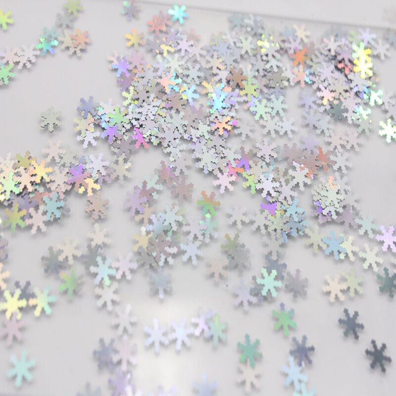 Wholesale Snowflakes Nail Art Sequins PET Laser Glitter Flakes