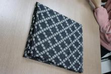 Wool and Silver Silk Shawl