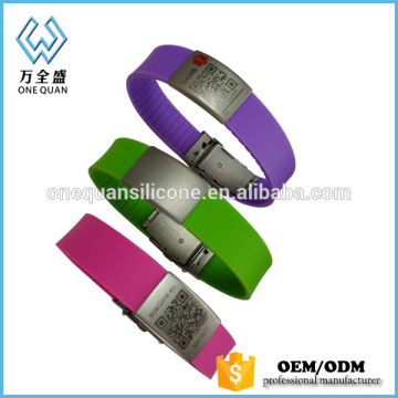 Silicon Qr Code Id Bracelet