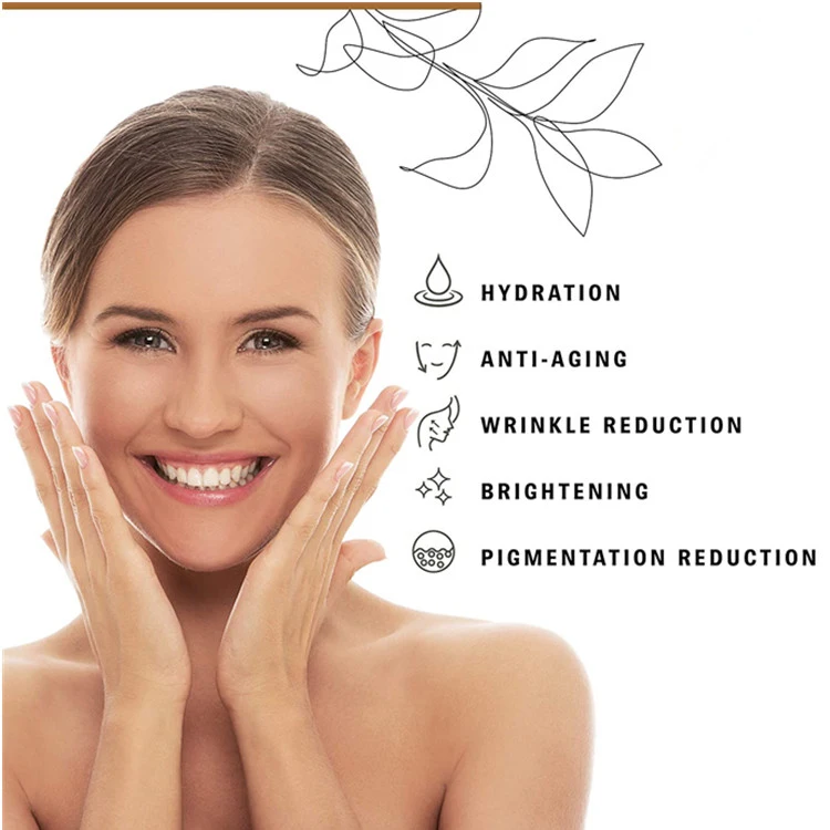 OEM Custom Natural Anti-Wrinkle Hydrating Vitamin C Facial Serum